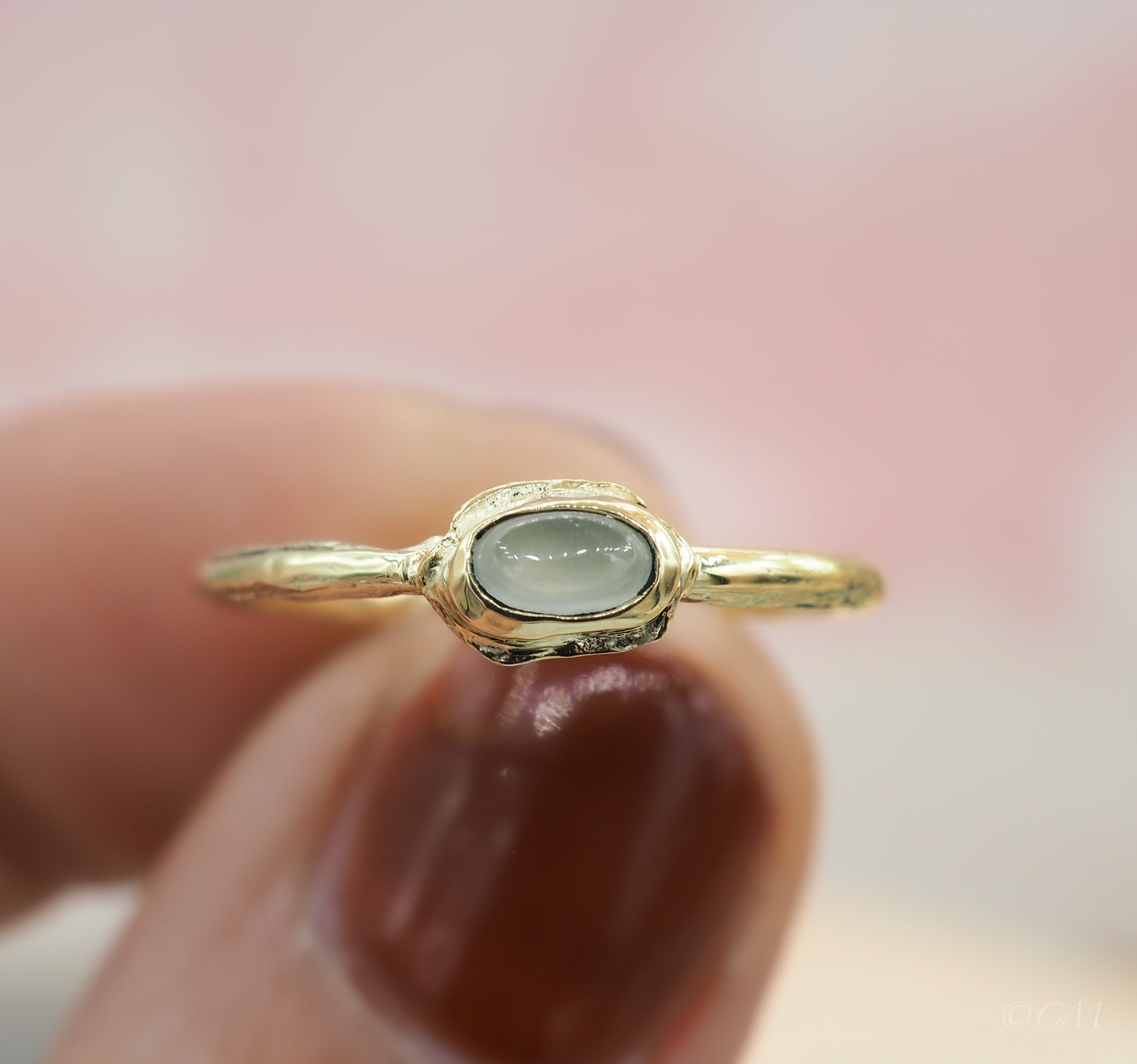 Ring met kleine Aquamarijn