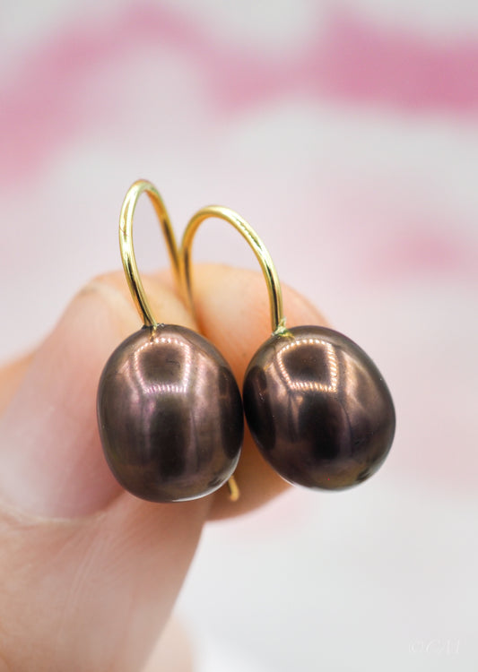 Gouden pareloorbellen