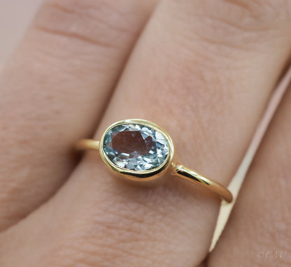 Ring met Aquamarijn