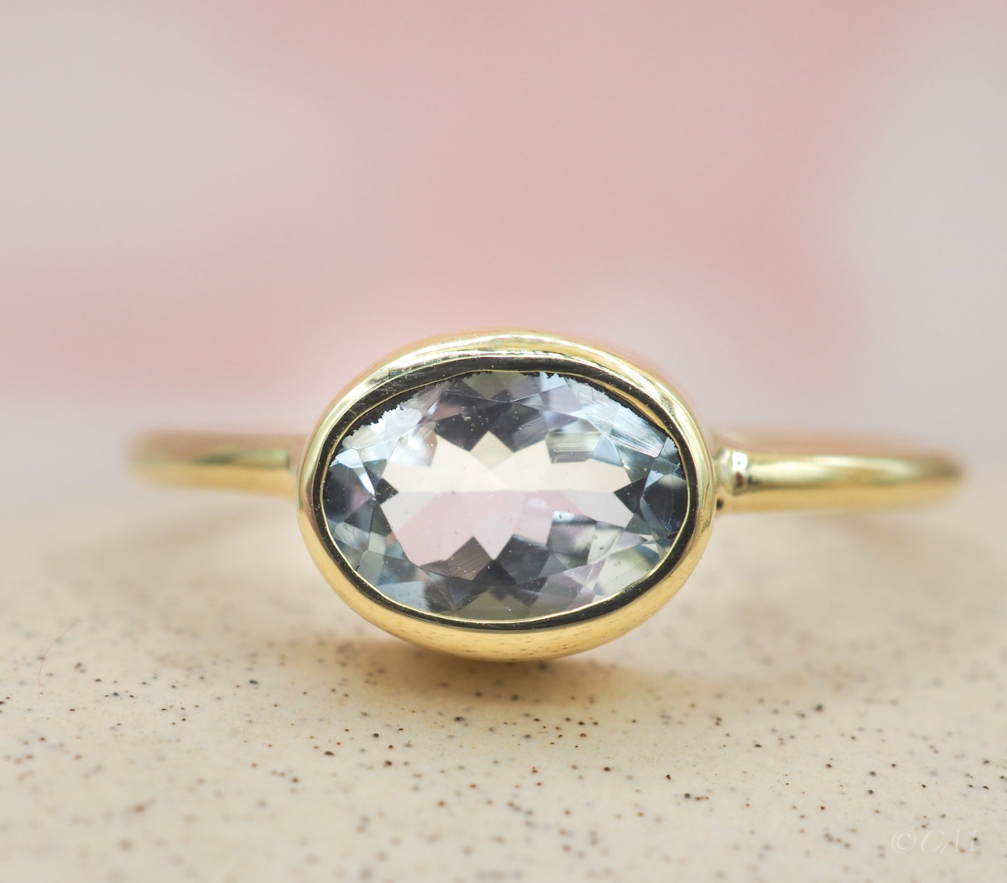 Ring met Aquamarijn