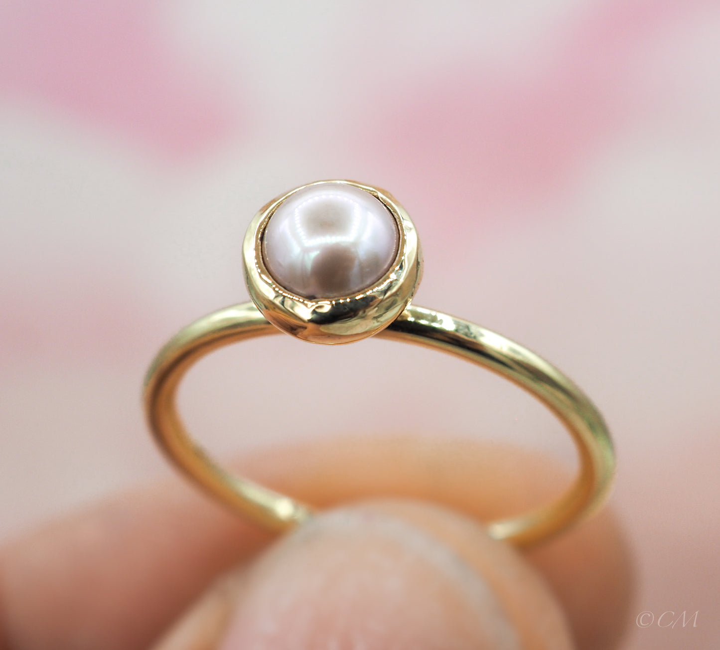 Ring met zoetwaterpareltje
