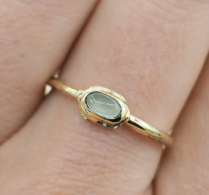Ring met kleine Aquamarijn