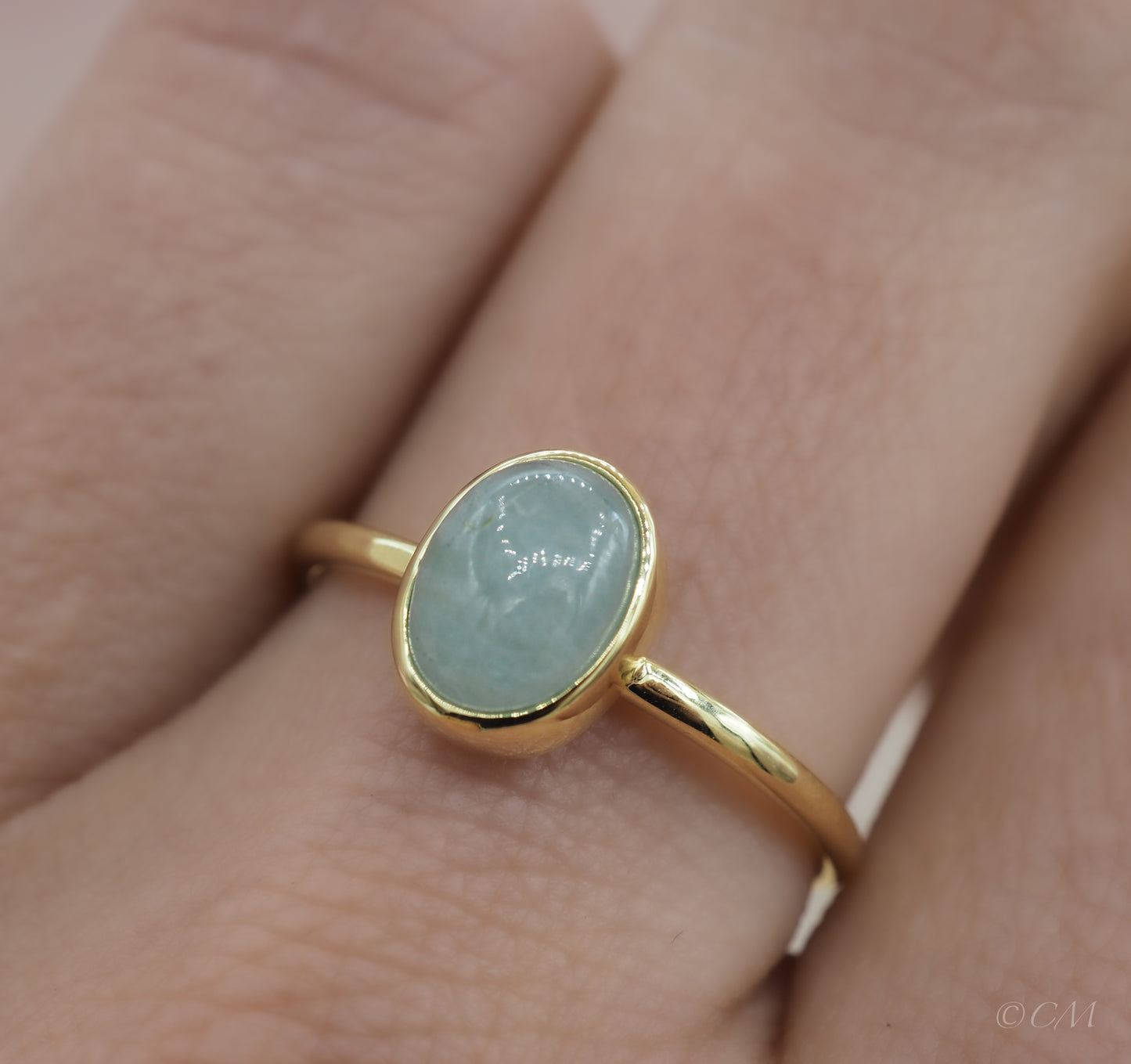 Ring met Aquamarijn